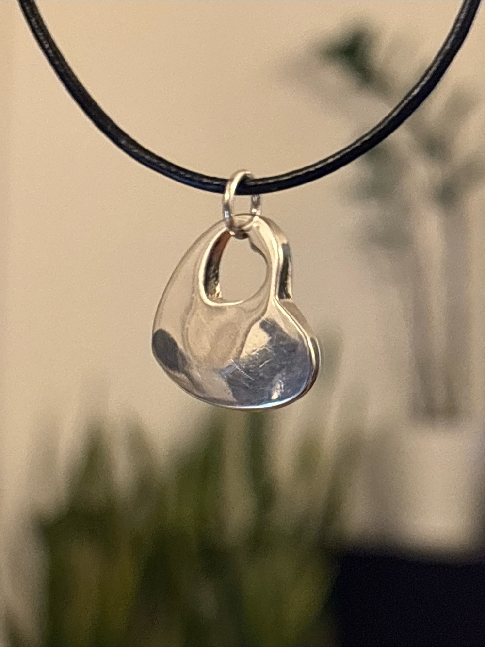 Sterling Silver Heart w/Cut Out
Heart Charm Pendant for Necklace - Picture 7 of 9